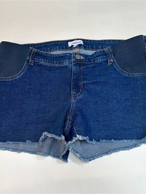 Motherhood Blue Denim Maternity Shorts